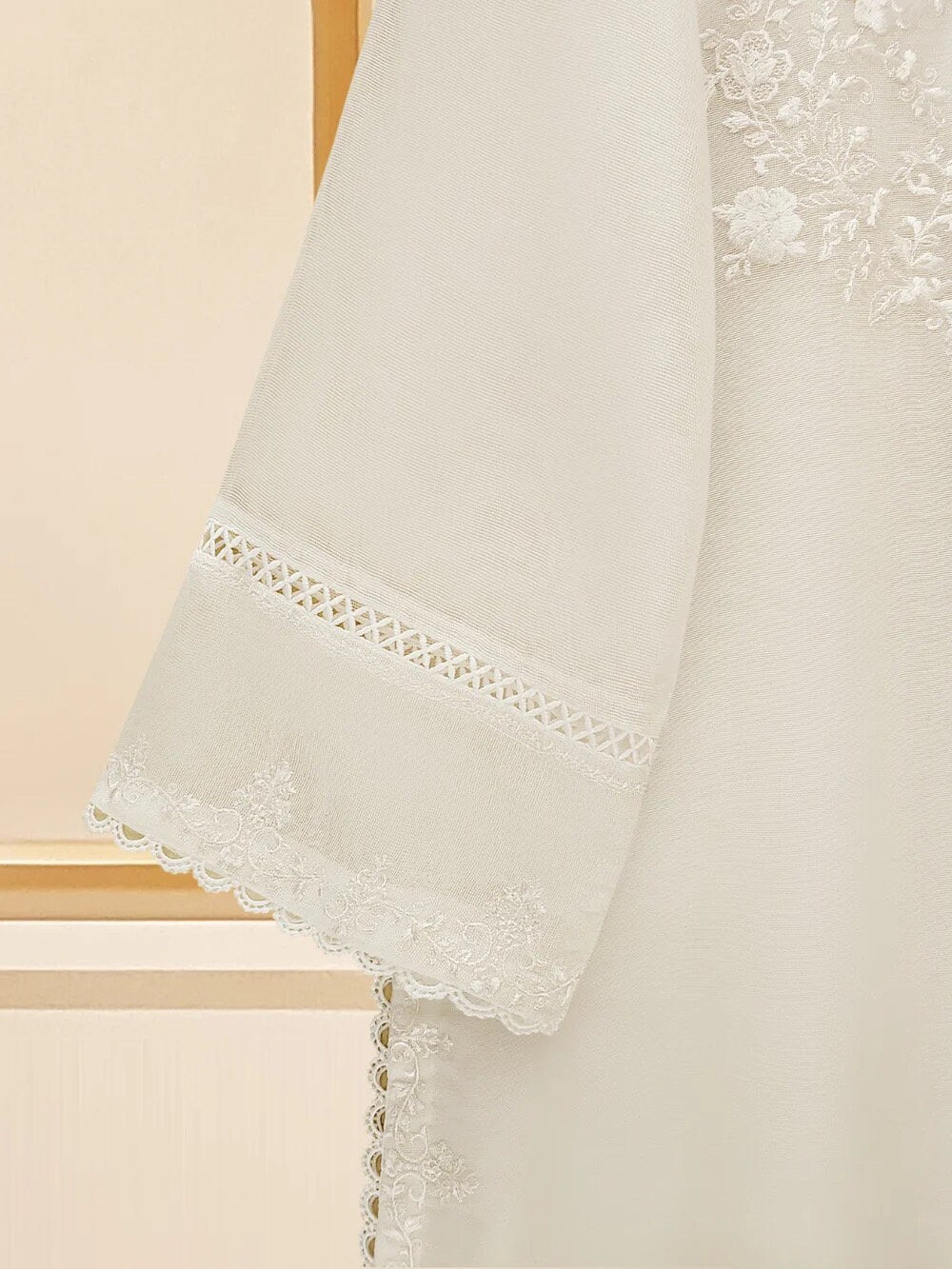 Agha Noor Cotton Net Embroidered Dress
