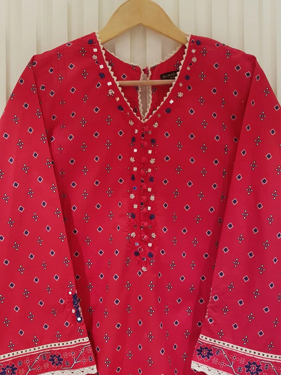 Agha Noor Original 2 Piece Lawn Embroidered