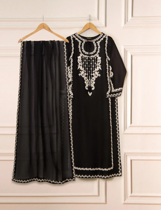 Agha Noor Dress Original 3 Piece Pure Silk Net