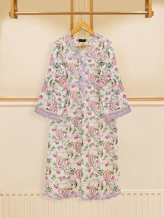 Agha Noor Original 2 Piece Cotton Embroidered Shirt & Pant Pakistani Indian Bangladeshi Designer Ready To Wear