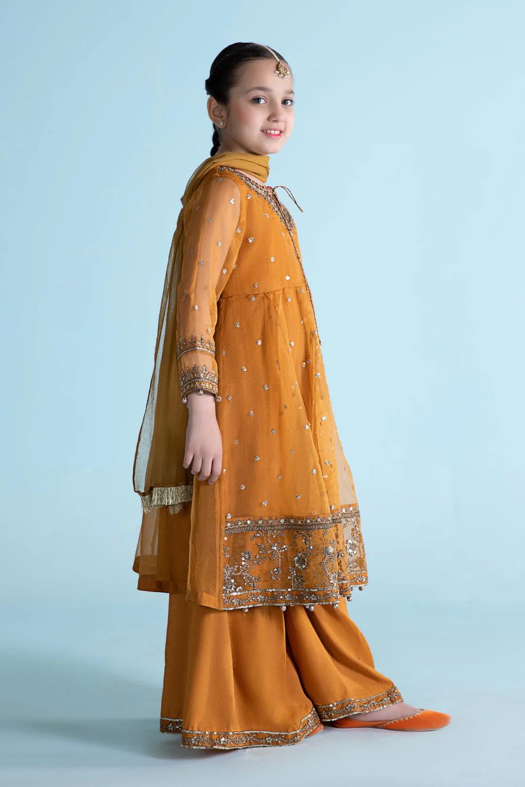 Maria B Kids Collection Embroidered Dress Ready To Wear