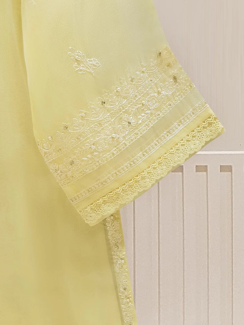 Agha Noor Original 2 Piece Organza Embroidered Dress